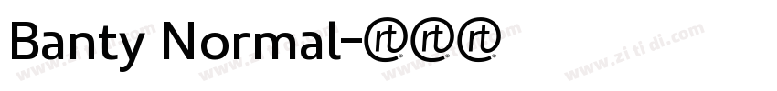 Banty Normal字体转换